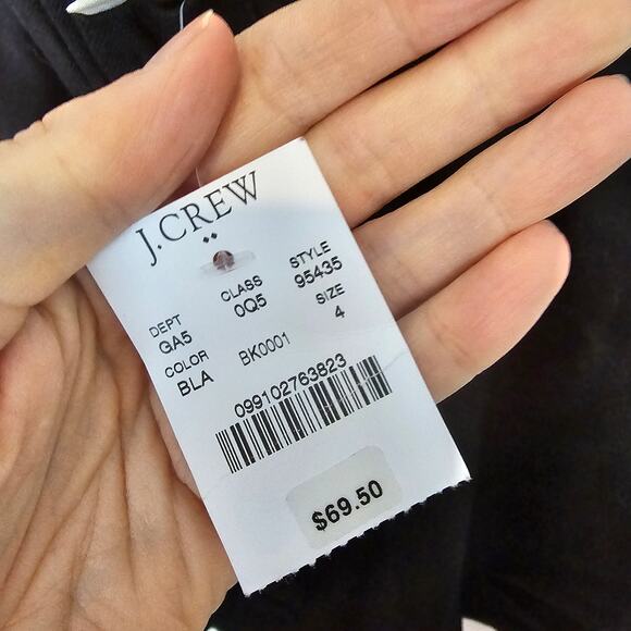 J Crew Skirt Wool Skirt Womens A Line Wool Skirt 4 Black Skirt Mini Skirt NEW - Picture 7 of 8